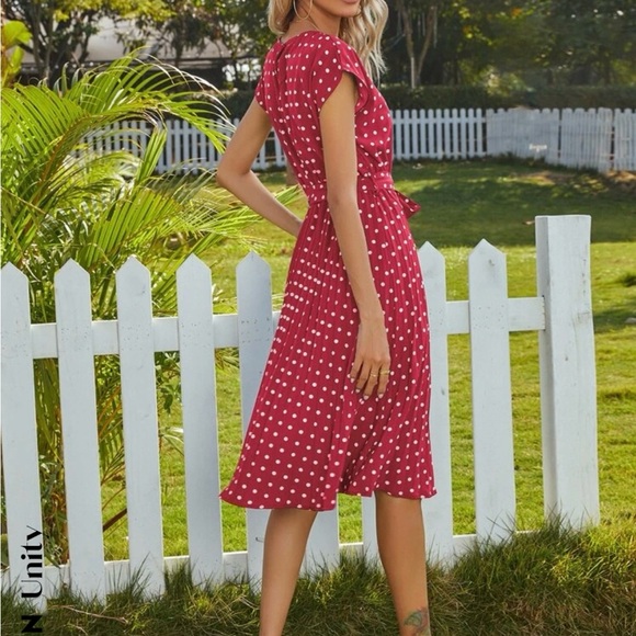 Shein Polka Dot A-Line Dress - Picture 4 of 5